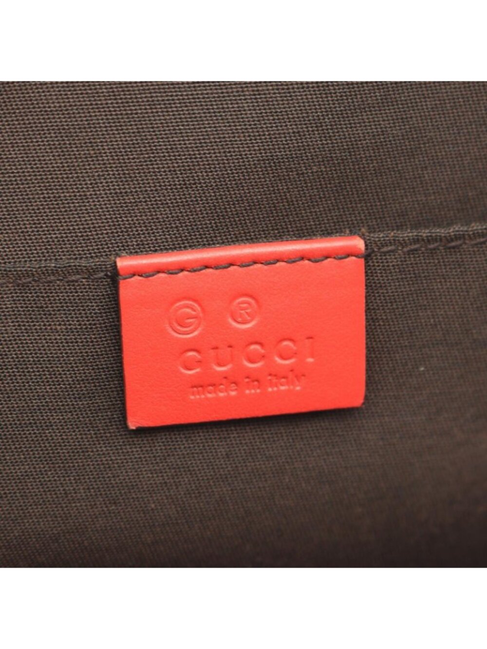 Gucci Handbag Guccissima 2-Way Red Leather - Picture 4 of 10